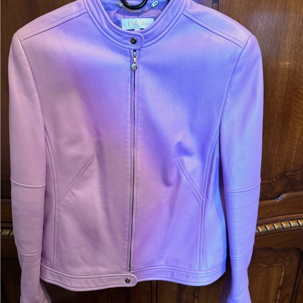 Escada leather jacket